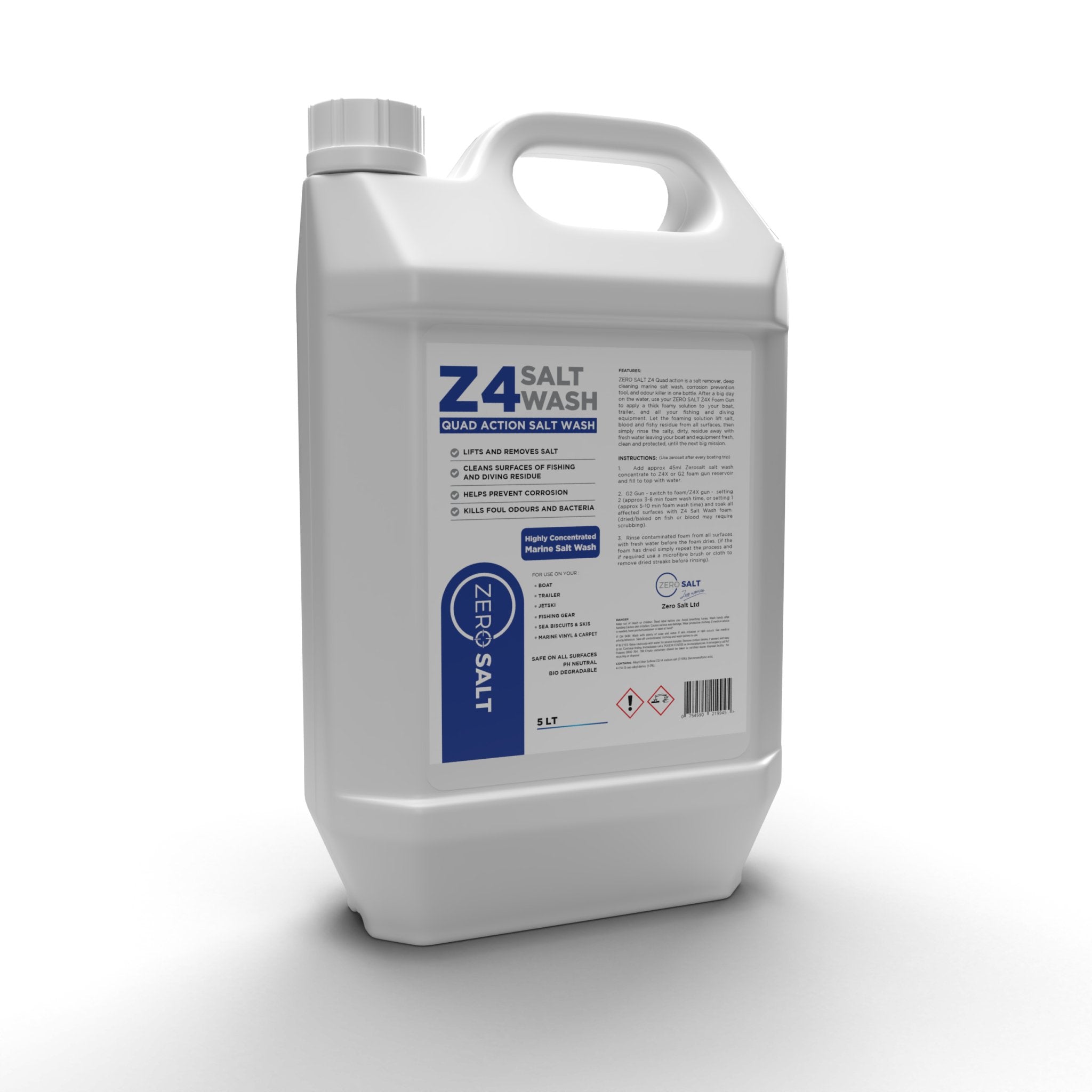 ❇salt❇ Z4 ZeroSalt Salt Wash - wash bacteria odours grime and salt away